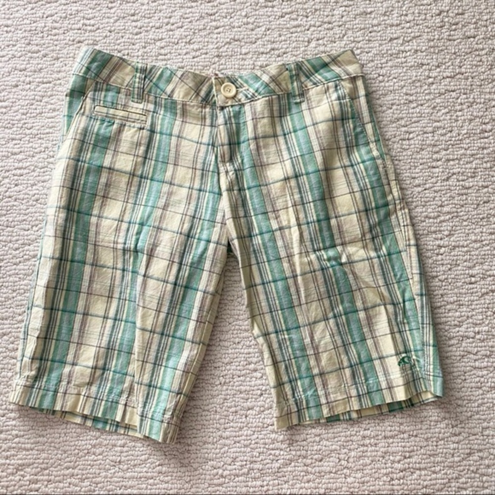 NWOT - O’Neill Yellow and Green Checkered Shorts